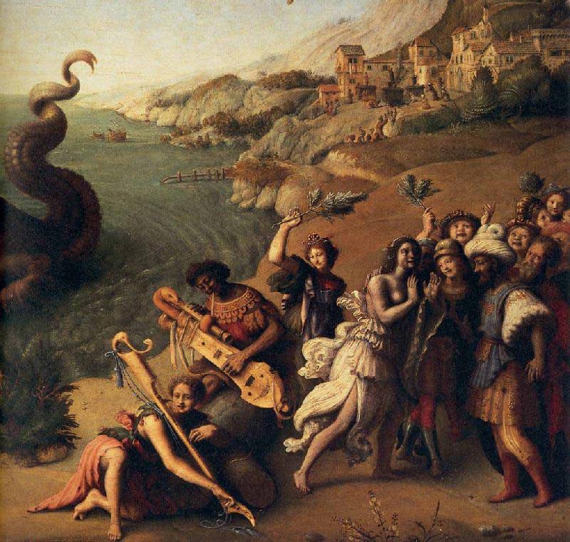Piero di Cosimo Perseus Frees Andromeda oil painting image